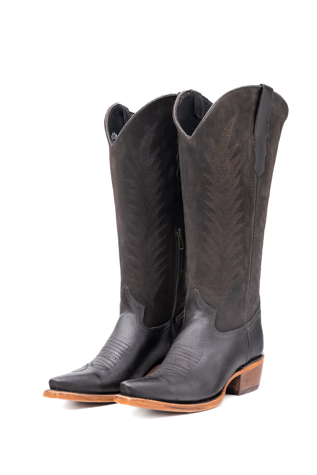 Sierra Midi Wide Calf Snip Toe Cowgirl Boot