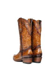 Mila Tooled Snip Toe Cowgirl Boot