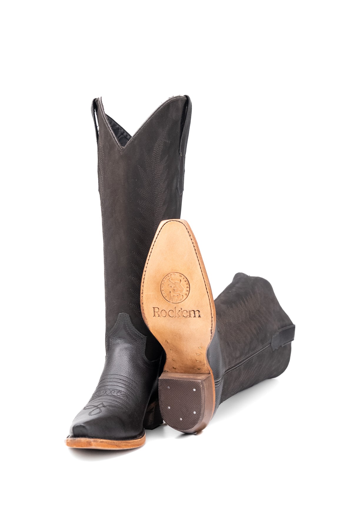 Sierra Midi Wide Calf Snip Toe Cowgirl Boot