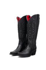 Alexa Midi Wide Calf Snip Toe Cowgirl Boot