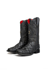Pirarucu Limited Square Red Bottom Toe Cowboy Boot