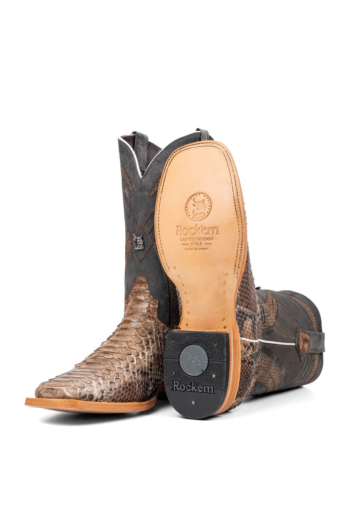 Monroe Python Exotic Square Toe Cowboy Boot
