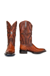 Ostrich Brady Square Toe Cowboy Boot