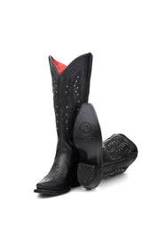 Alexa Midi Wide Calf Snip Toe Cowgirl Boot