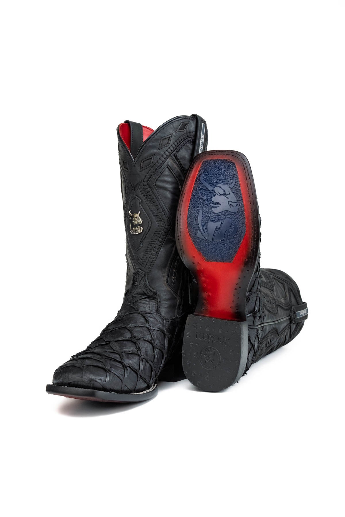 Pirarucu Limited Square Red Bottom Toe Cowboy Boot