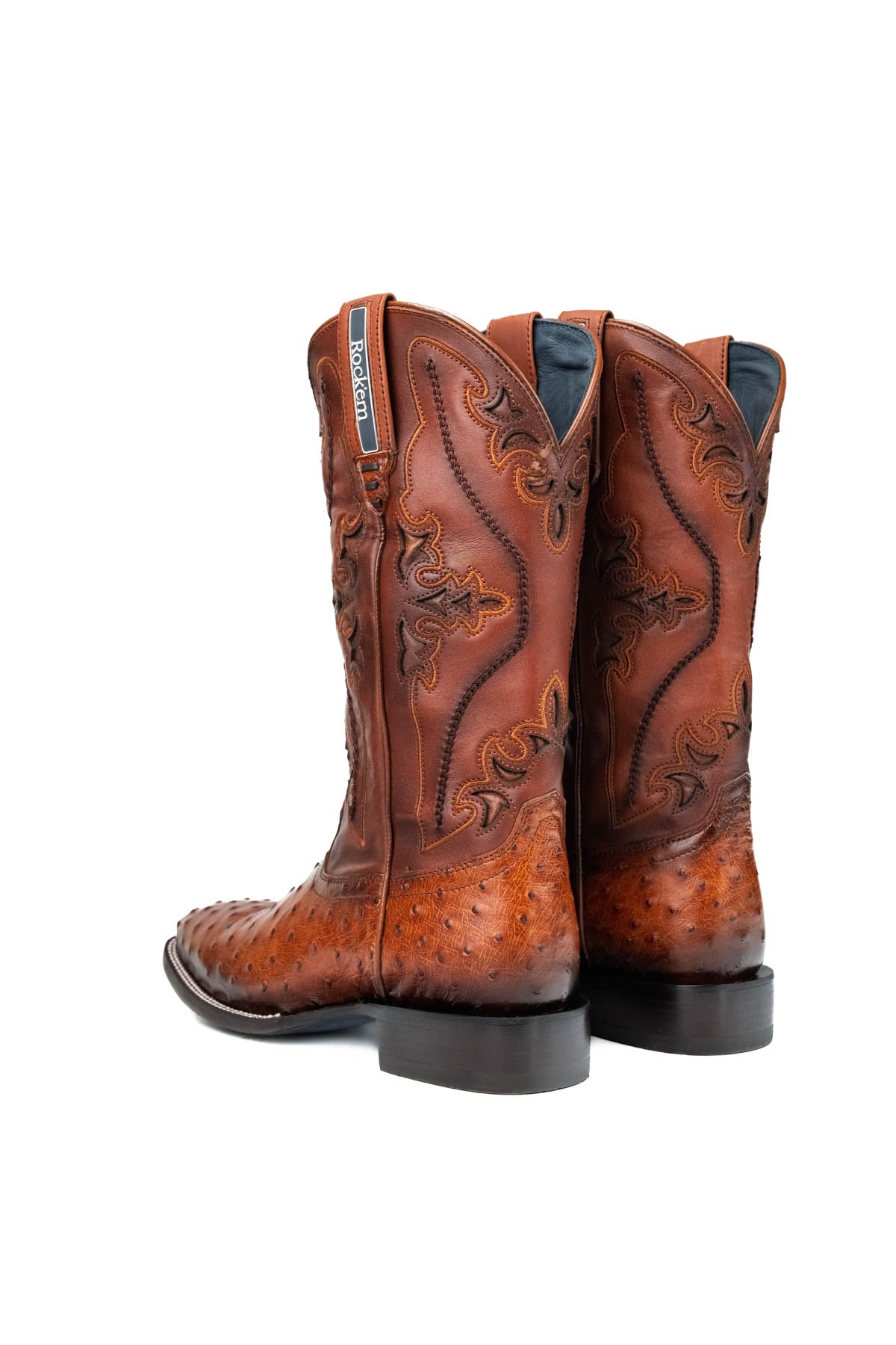 Ostrich Brady Square Toe Cowboy Boot