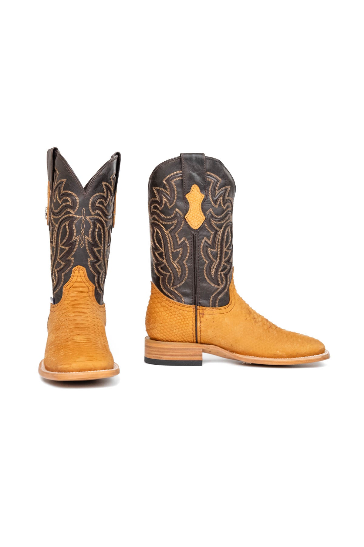 Bruce Matte Python Square Toe Cowboy Boot