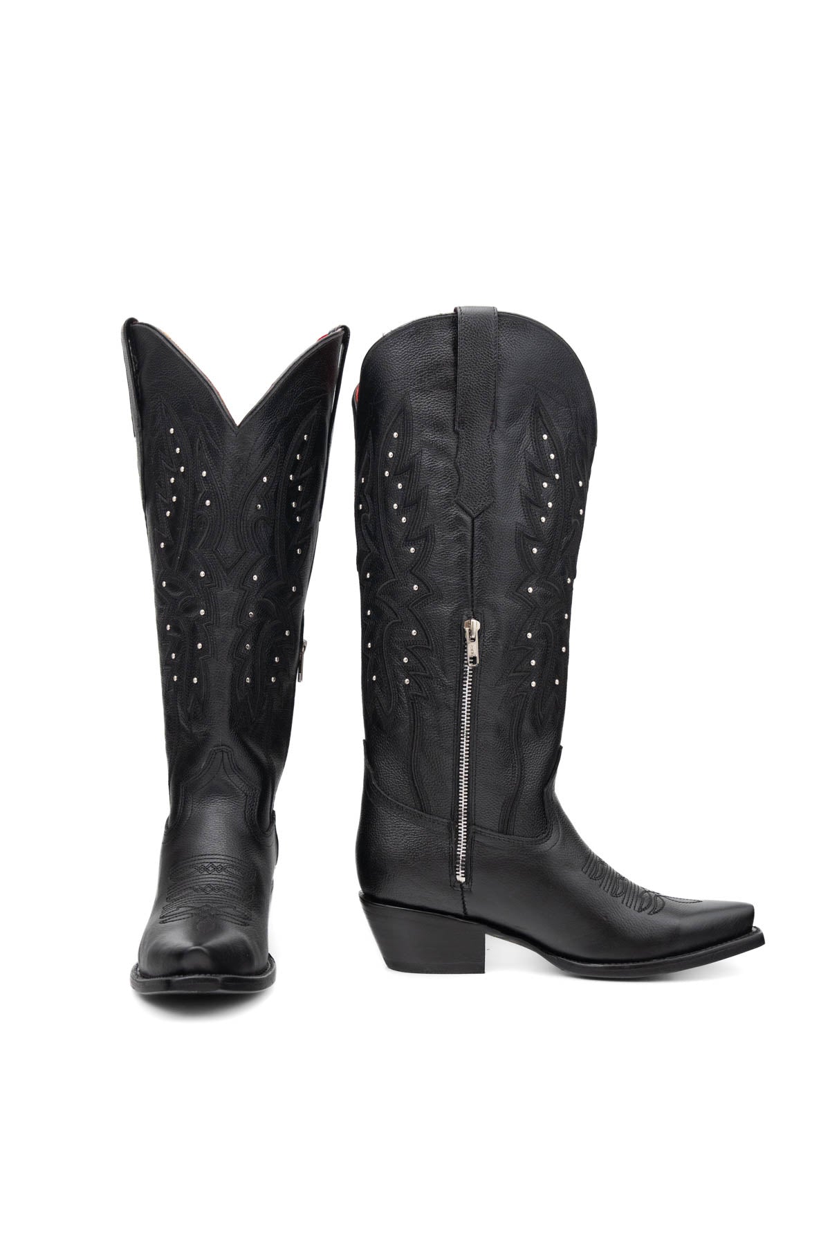 Alexa Midi Wide Calf Snip Toe Cowgirl Boot