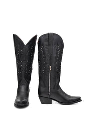Alexa Midi Wide Calf Snip Toe Cowgirl Boot