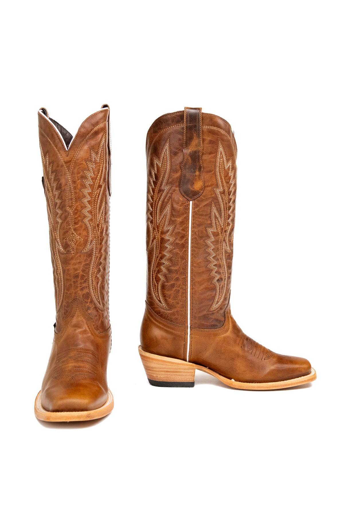 Abril Midi Frontier Toe Cowgirl Boot