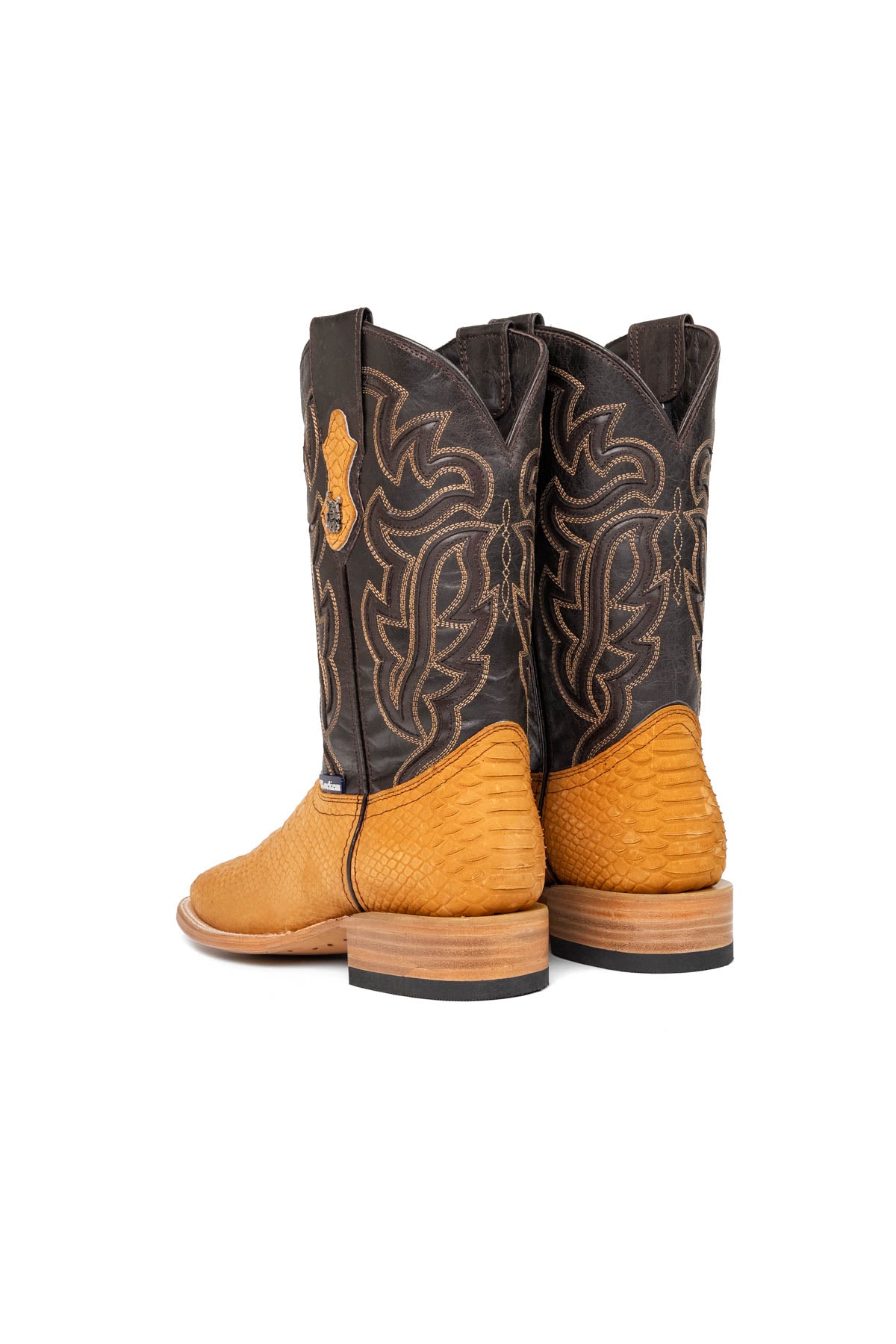 Bruce Matte Python Square Toe Cowboy Boot