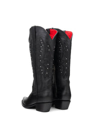 Alexa Midi Wide Calf Snip Toe Cowgirl Boot