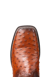 Ostrich Brady Square Toe Cowboy Boot