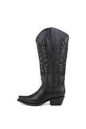 Alexa Midi Wide Calf Snip Toe Cowgirl Boot