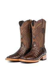Monroe Caiman Tail Square Toe Cowboy Boot