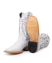 Bruce Ostrich Square Toe Cowboy Boot