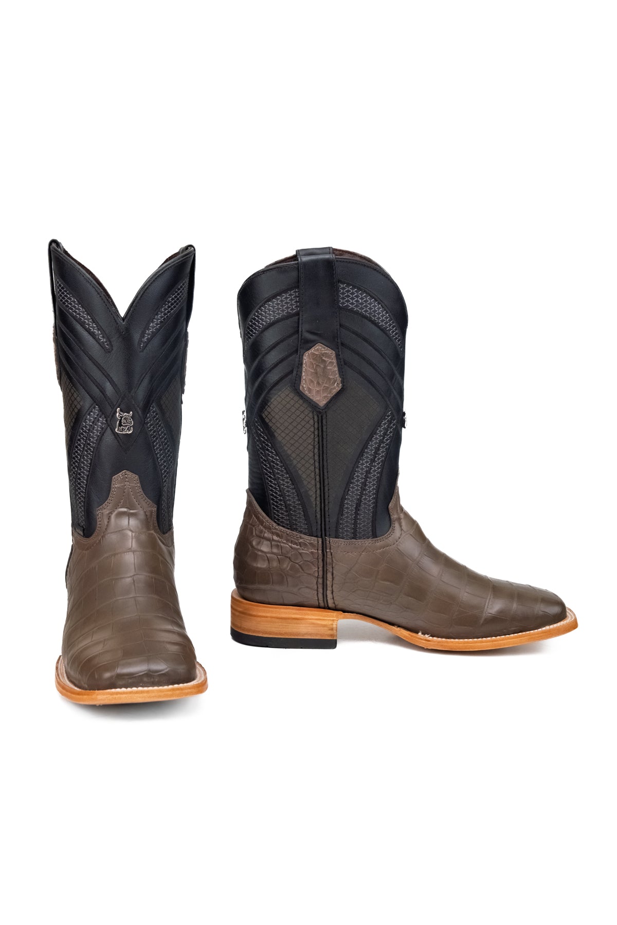 Monroe Gator Belly Square Toe Cowboy Boot