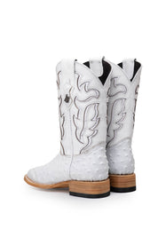 Bruce Ostrich Square Toe Cowboy Boot