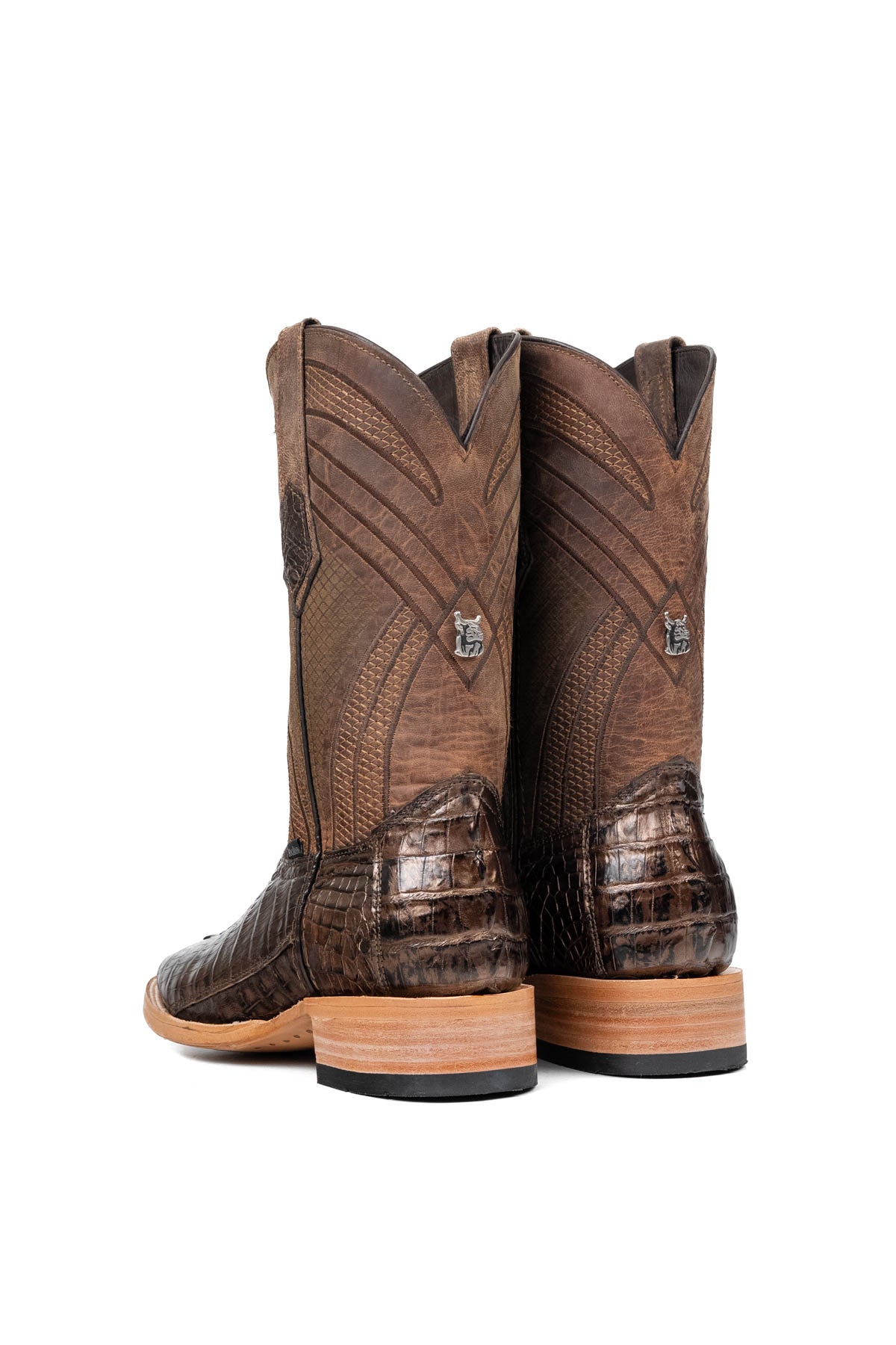 Monroe Caiman Tail Square Toe Cowboy Boot