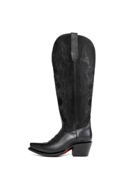 Lorraine Tall Red Bottom Wide Calf Snip Toe Cowgirl Boot