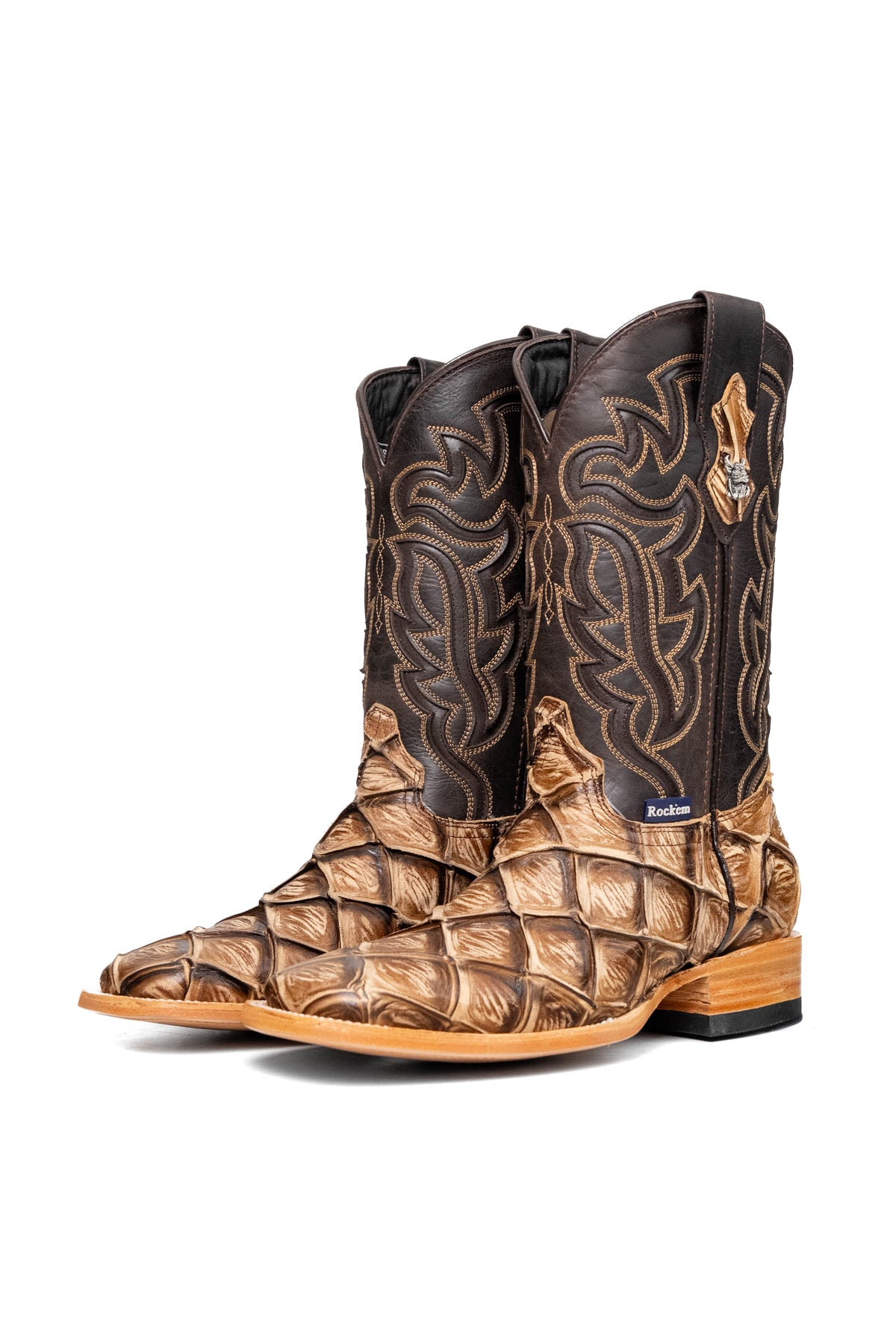 Bruce Big Bass Pirarucu Square Toe Cowboy Boot