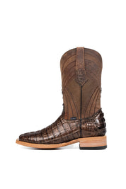 Monroe Caiman Tail Square Toe Cowboy Boot