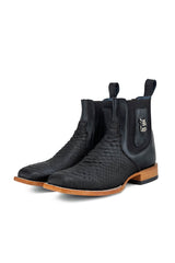 Python Wagner Square Toe Ankle Boot