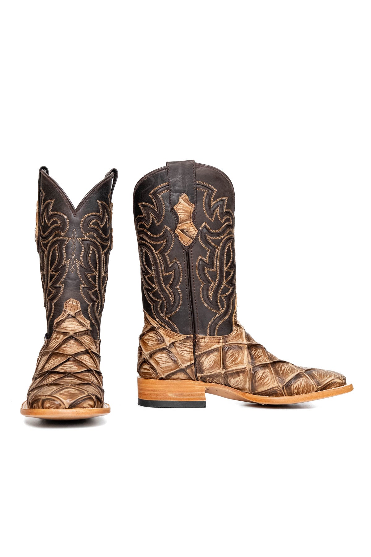 Bruce Big Bass Pirarucu Square Toe Cowboy Boot