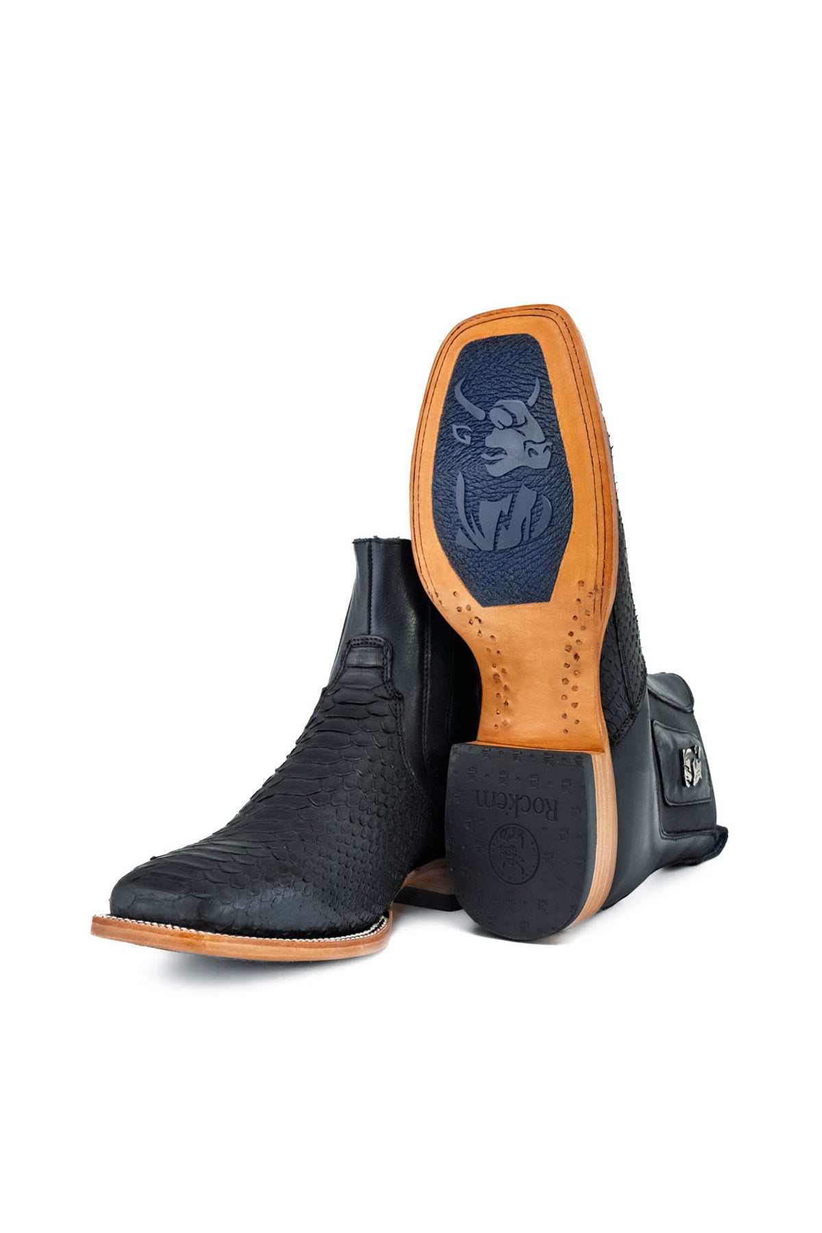 Python Wagner Square Toe Ankle Boot