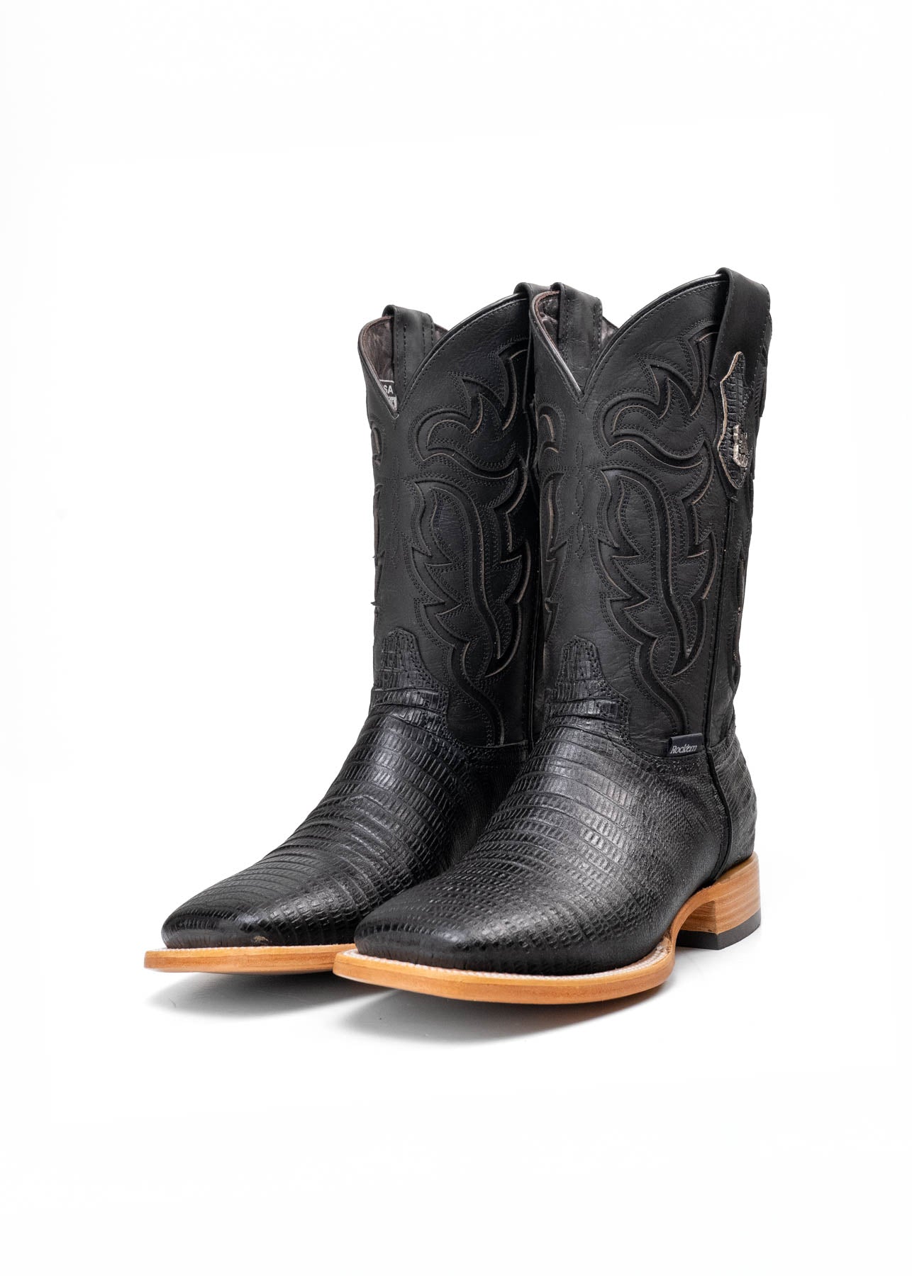 Bruce Lizard Square Toe Cowboy Boot