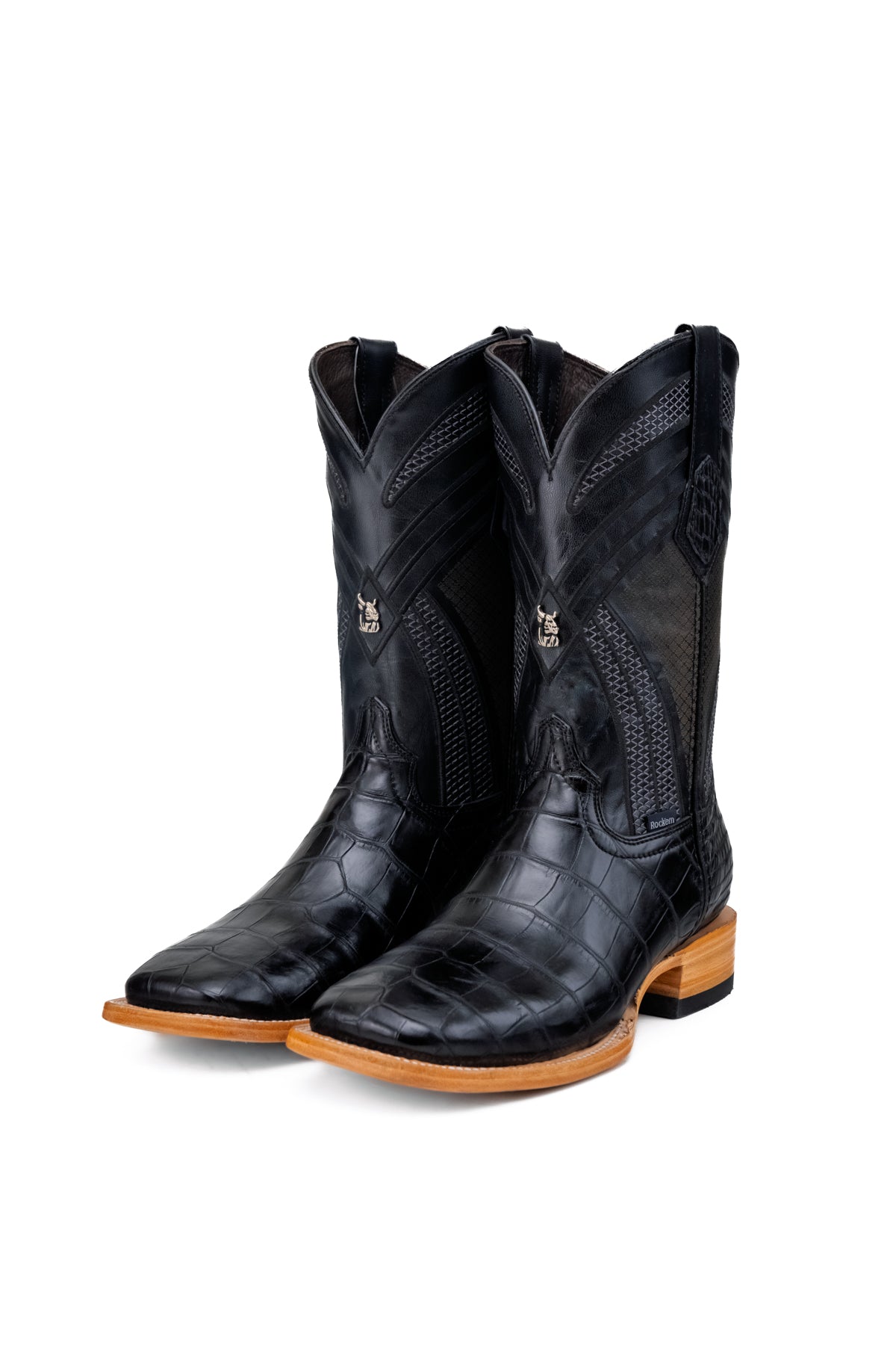 Monroe Gator Belly Square Toe Cowboy Boot