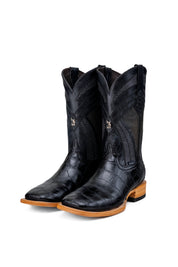 Monroe Gator Belly Square Toe Cowboy Boot