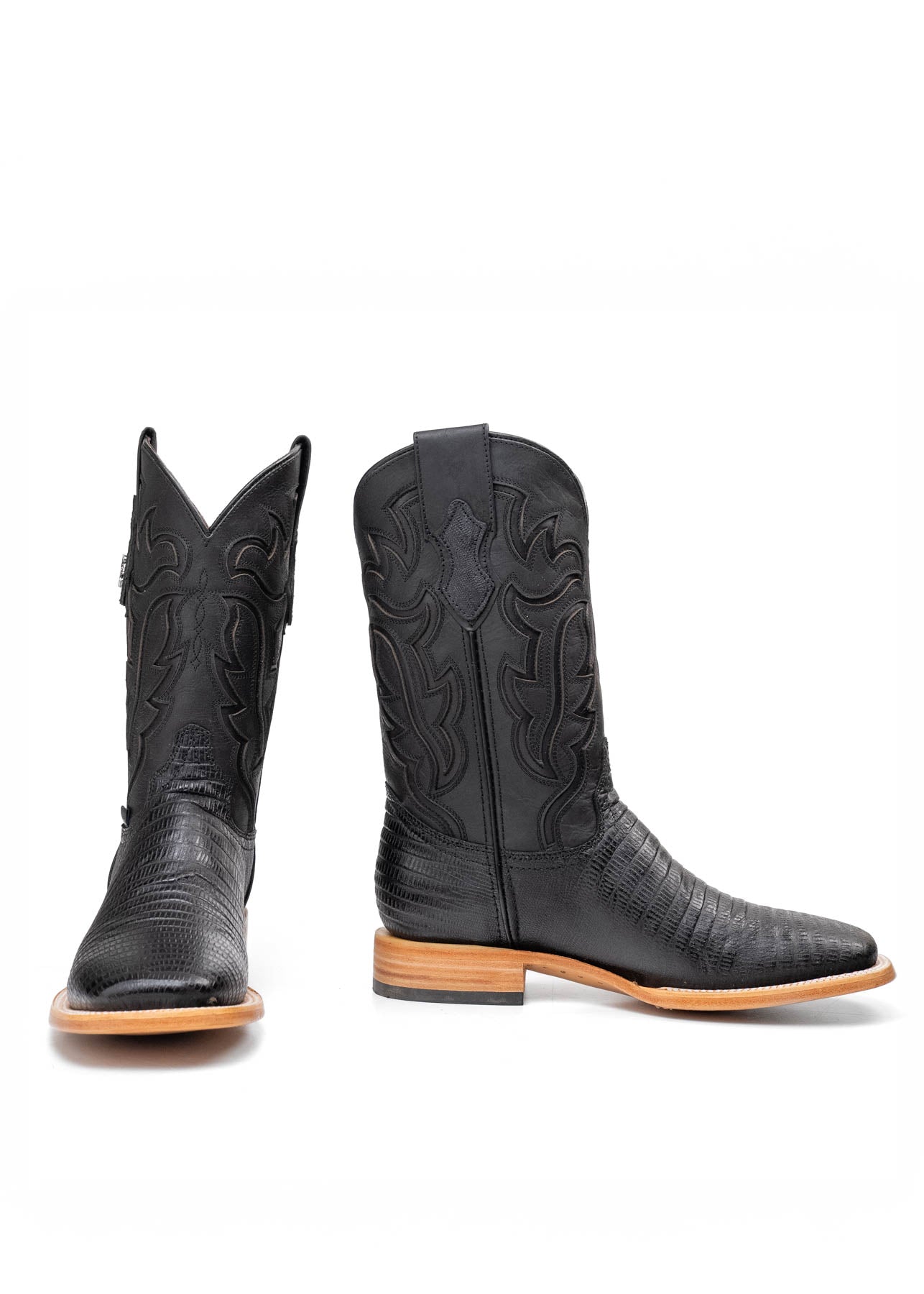Bruce Lizard Square Toe Cowboy Boot