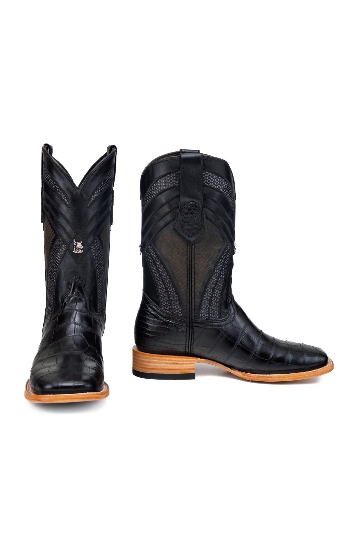 Monroe Gator Belly Square Toe Cowboy Boot