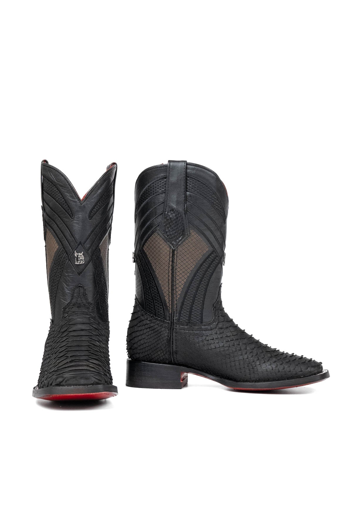Monroe Python Red Bottom Square Toe Cowboy Boot
