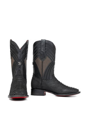 Monroe Python Red Bottom Square Toe Cowboy Boot