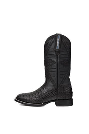 Caiman Hornback Belcrest Red Bottom Square Toe Cowboy Boot