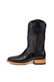 Monroe Gator Belly Square Toe Cowboy Boot