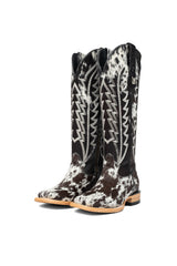Carmina Tall Cowhide Square Toe Cowgirl Boot Size 5 Box DU24