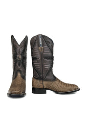 Caiman Hornback Belcrest Square Toe Cowboy Boot