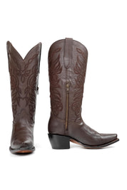 Sally Midi Wide Calf Snip Toe Cowgirl Boot