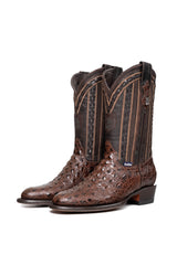 Brandon Hornback Round Toe Cowboy Boot