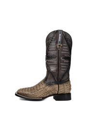 Caiman Hornback Belcrest Square Toe Cowboy Boot