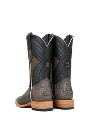 Monroe Caiman Hornback Square Toe Cowboy Boot