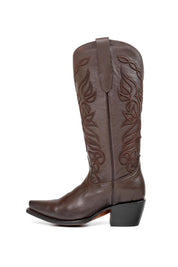 Sally Midi Wide Calf Snip Toe Cowgirl Boot