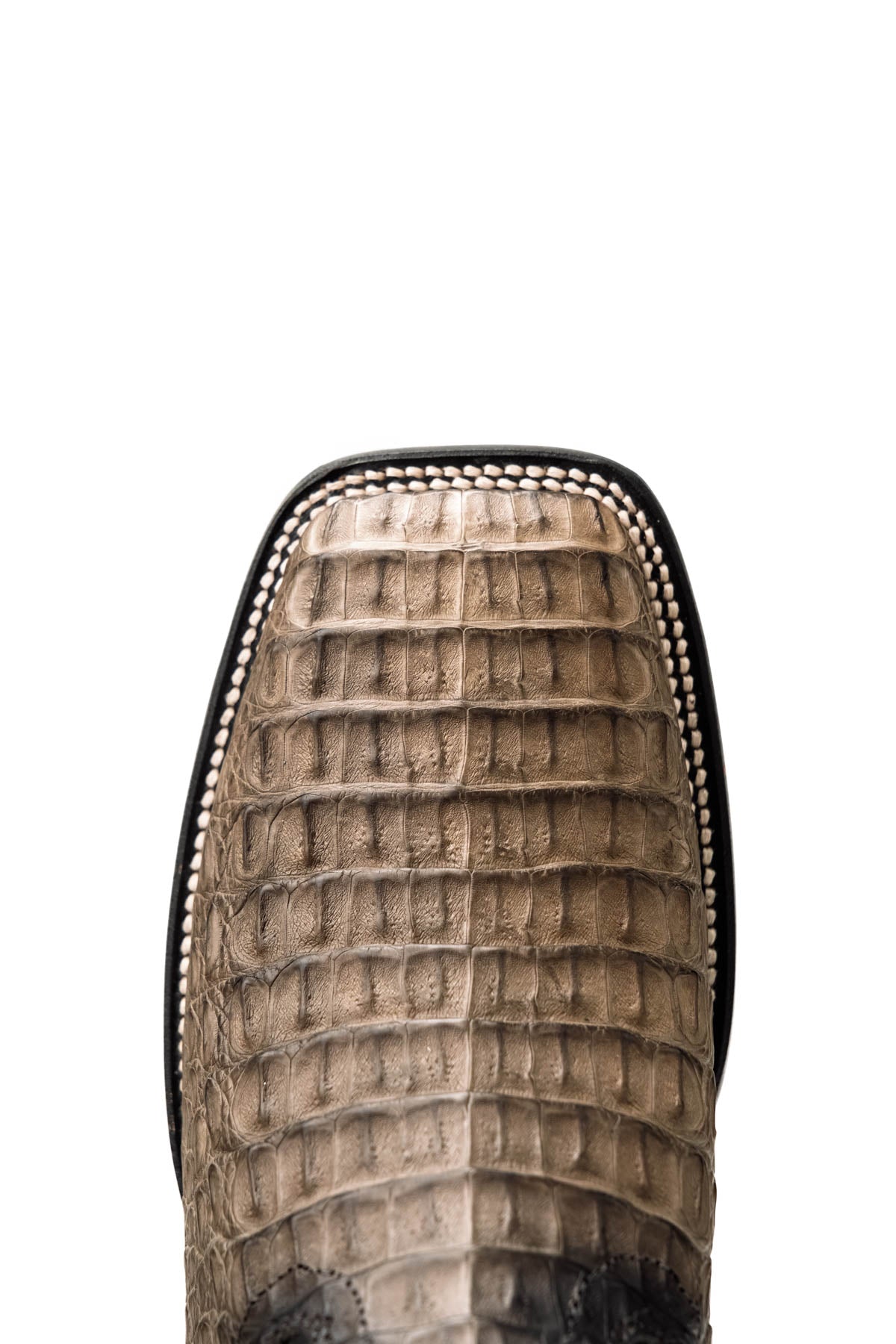 Caiman Hornback Belcrest Square Toe Cowboy Boot