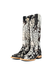 Carmina Tall Cowhide Square Toe Cowgirl Boot Size 5.5 Box DU26