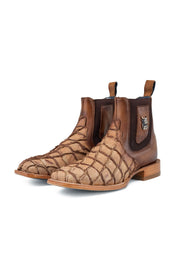 Pirarucu Wagner Square Toe Ankle Boot