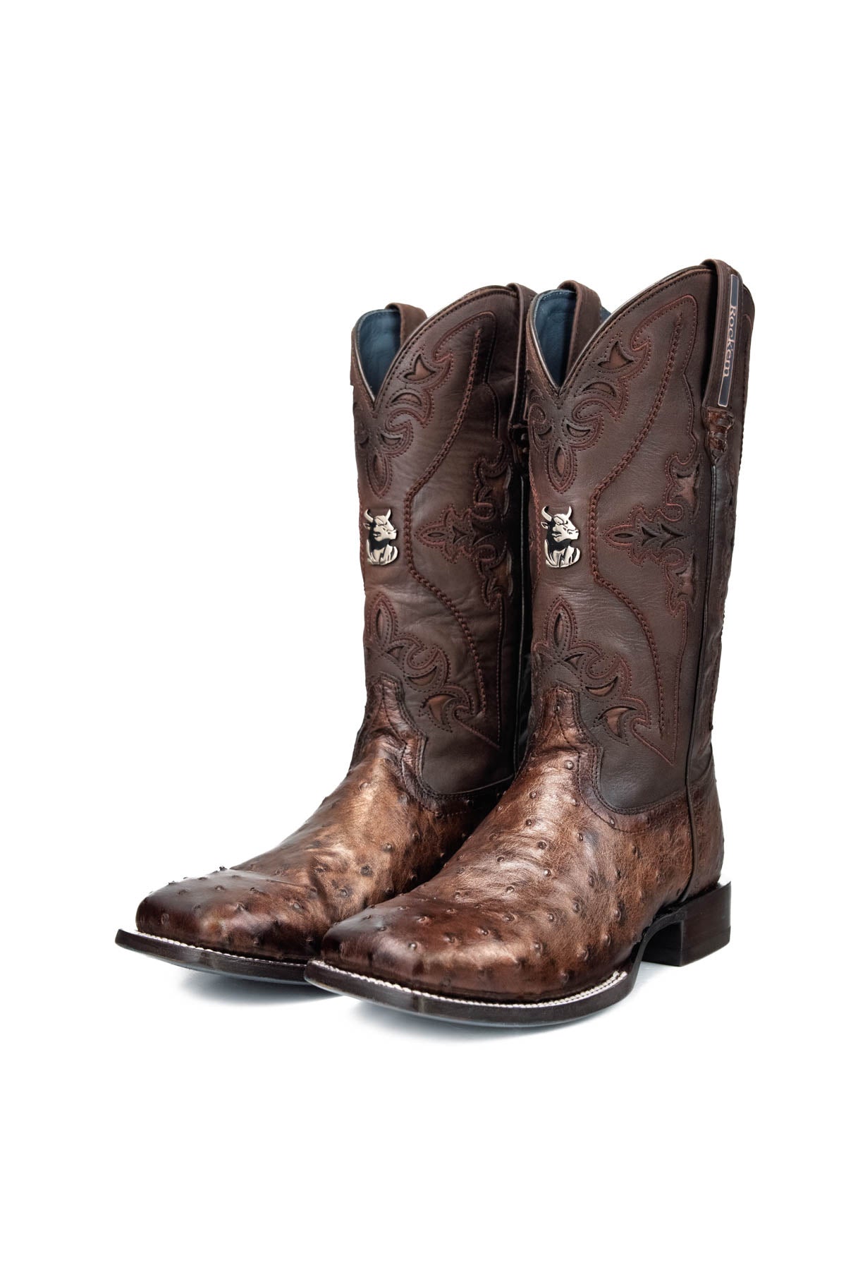 Ostrich Brady Square Toe Cowboy Boot
