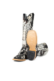 Carmina Tall Cowhide Square Toe Cowgirl Boot Size 5.5 Box DU26